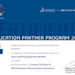 Keonys 2015 : “Gold Certified Education Partner” de Dassault Systèmes