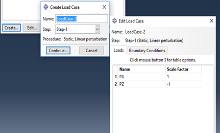 Abaqus Load case linéaire et non-linéaire