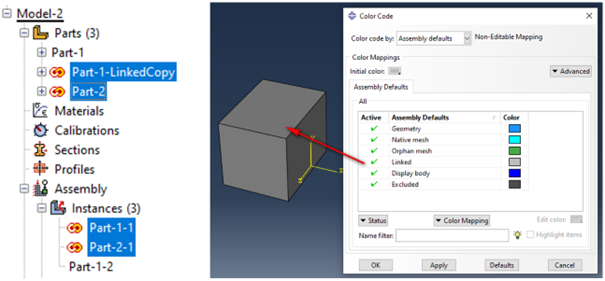 ABAQUS Link Instances